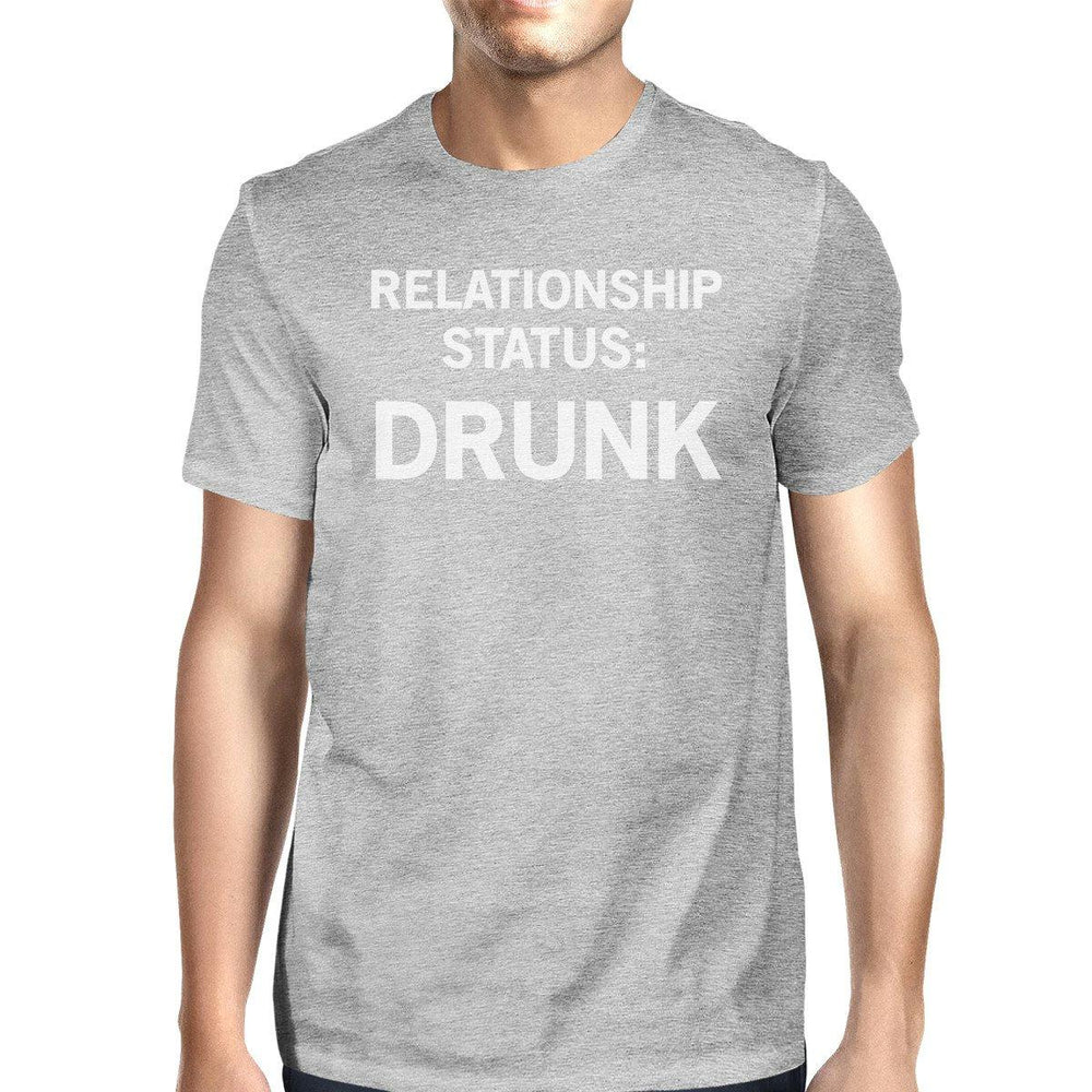 Relationship Status Mens Grey Unique Design Graphic TShirt Crewneck