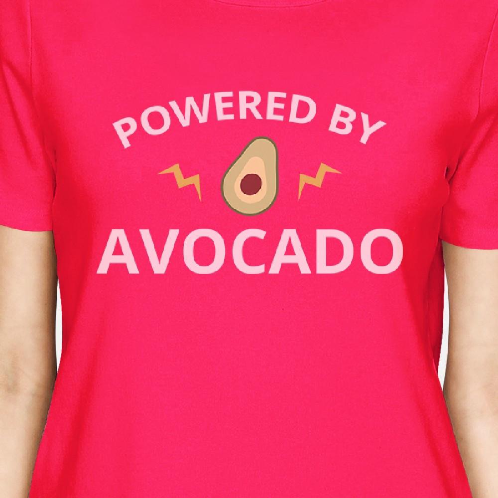 Powered By Avocado Hot Pink Unique Design Top Cute Gifts For Her