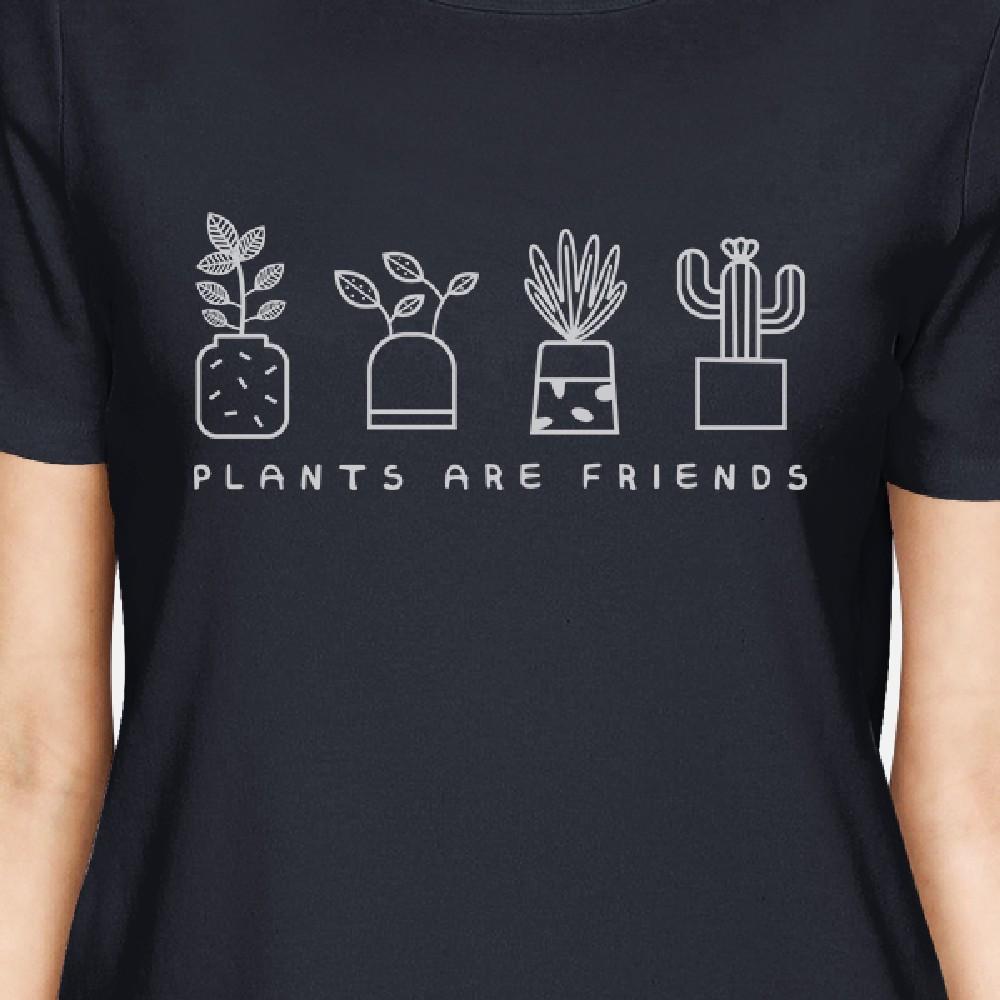 Plants Are Friends Earth Day Inspired Graphic Design Tee For Women