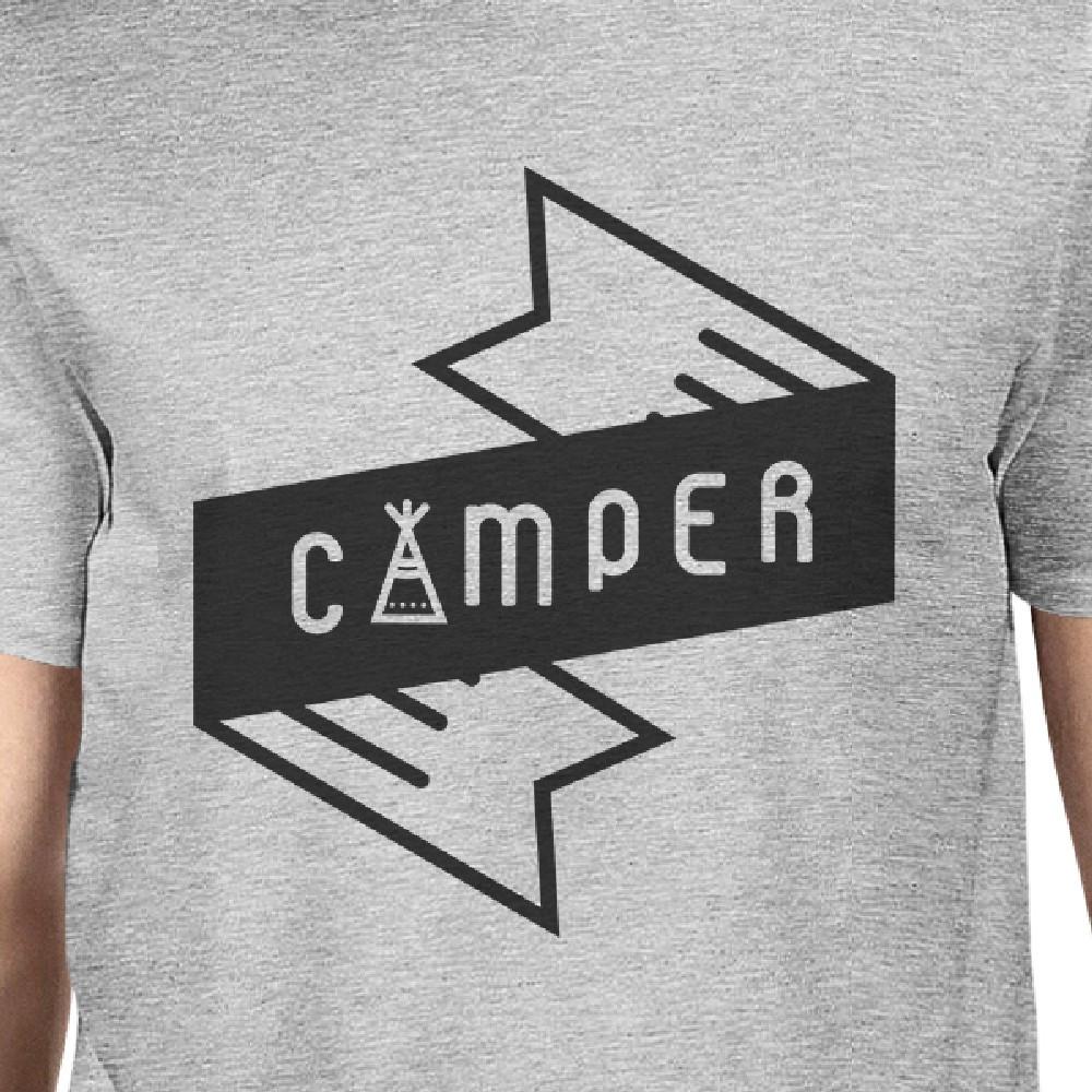 Camper Men's Gray Cotton TShirt Trendy Design Earth Day Special Tee