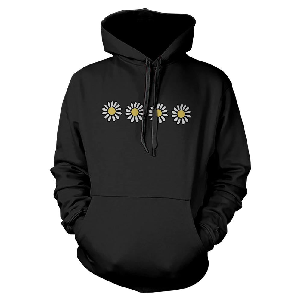 Flower Hoodie Back To School Warm Hooded Sweatshirt Graphic Sweater