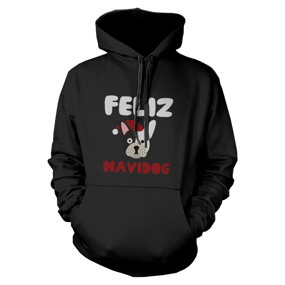 Feliz Navidog Bulldog Hoodie Christmas Sweatshirt For Dog Lovers