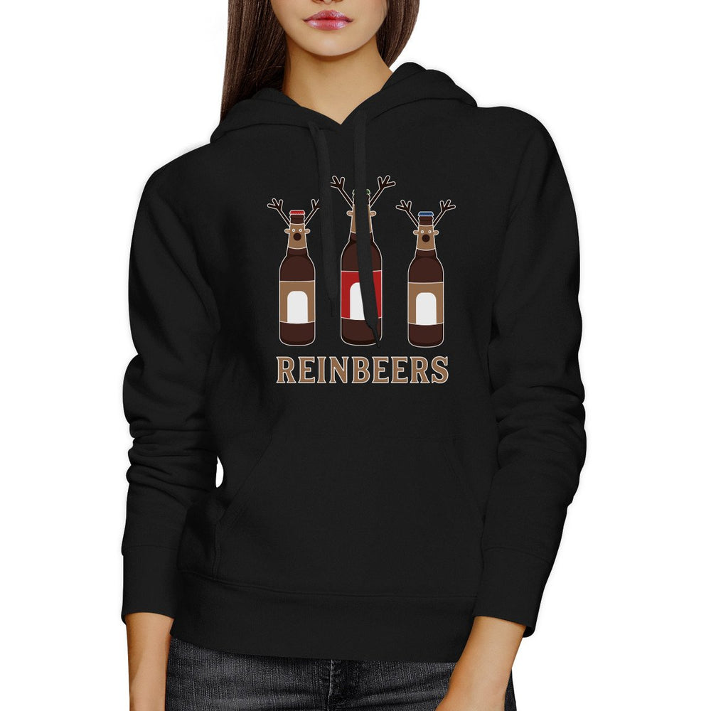 Rein Beers Christmas Hoodie Humorous Unisex Hooded Sweatshirt