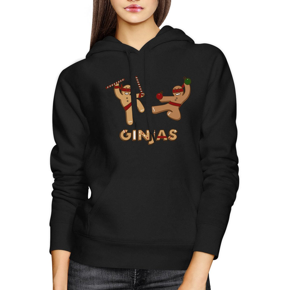 Ginjas Christmas Hoodie Funny Unisex Hooded Pullover Fleece