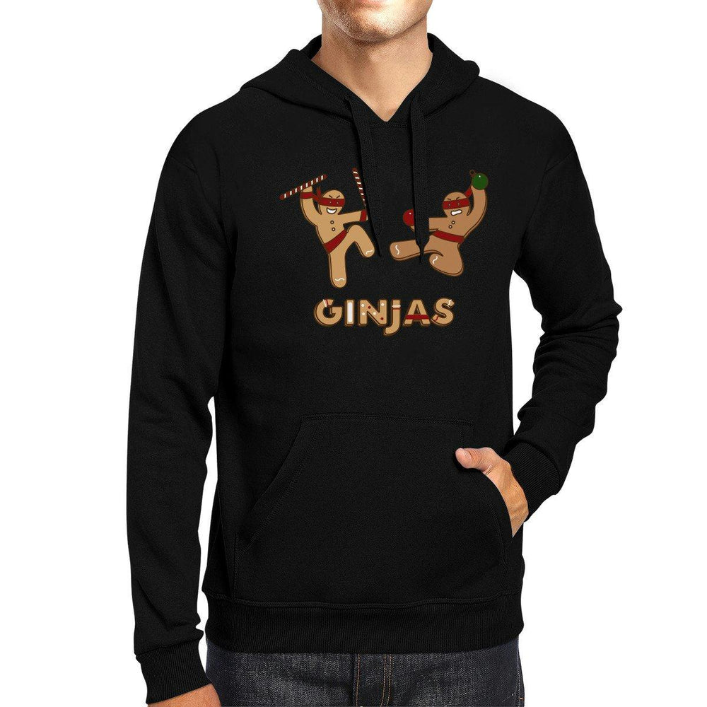 Ginjas Christmas Hoodie Funny Unisex Hooded Pullover Fleece