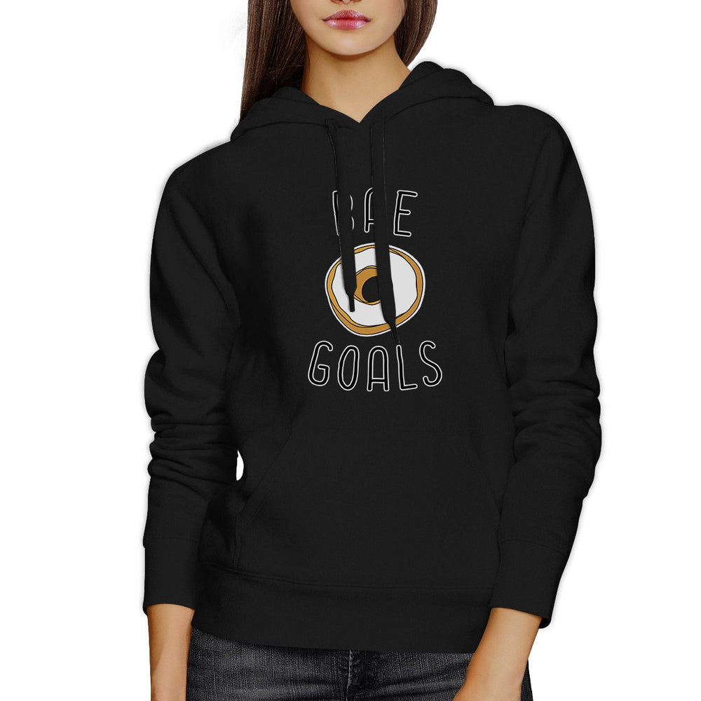 Bae Goals Unisex Black Cute Graphic Hoodie Gift Idea For Food Lover