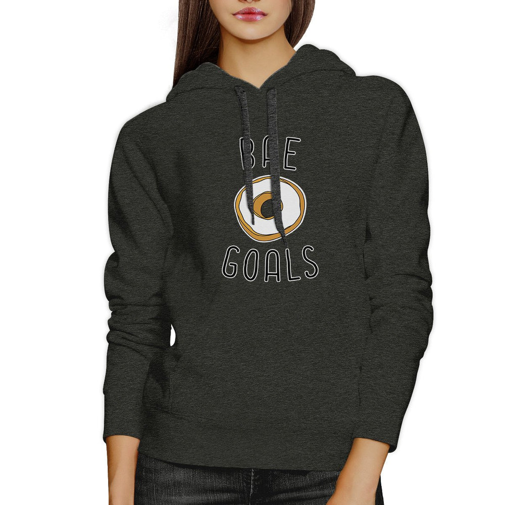 Bae Goals Unisex Gray Cute Graphic Hoodie Gift Idea For Food Lovers
