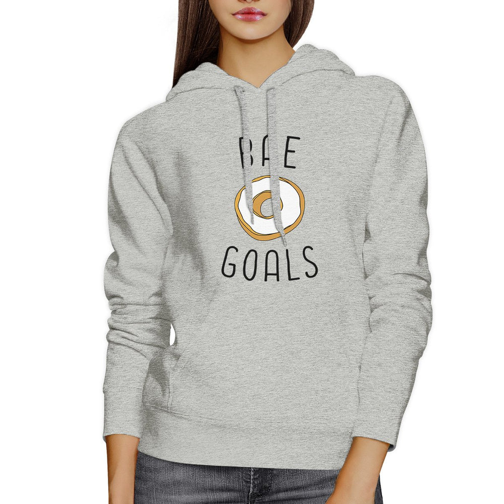 Bae Goals Unisex Gray Cute Graphic Hoodie Gift Idea For Food Lover