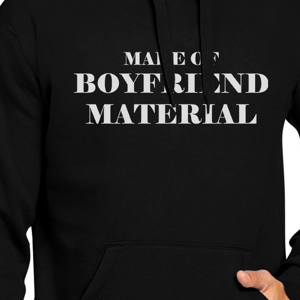 Boyfriend Material Unisex Black Hoodie Cute Gift Ideas For Him