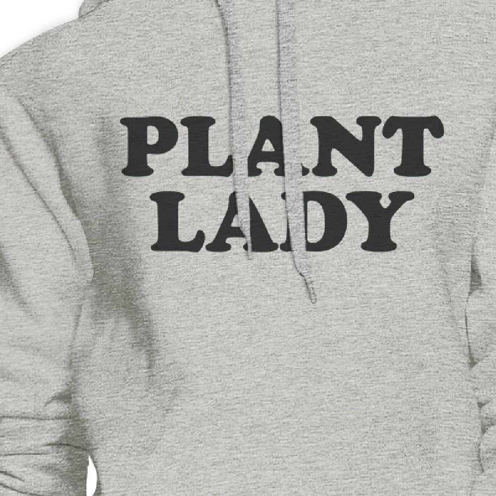 Plant Lady Unisex Grey Cute Graphic Hoodie Funny Gift Ideas For Her