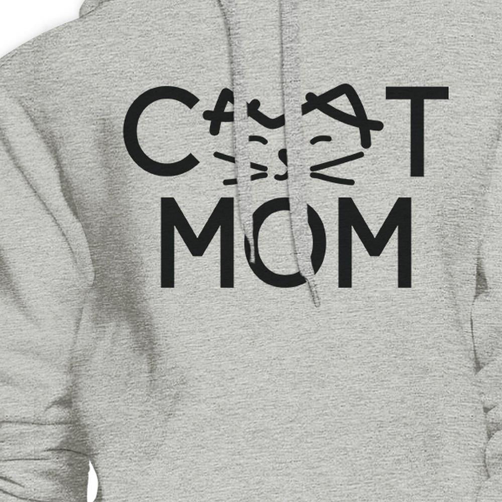 Cat Mom Unisex Grey Cute Design Hoodie Unique Gifts For Cat Lovers