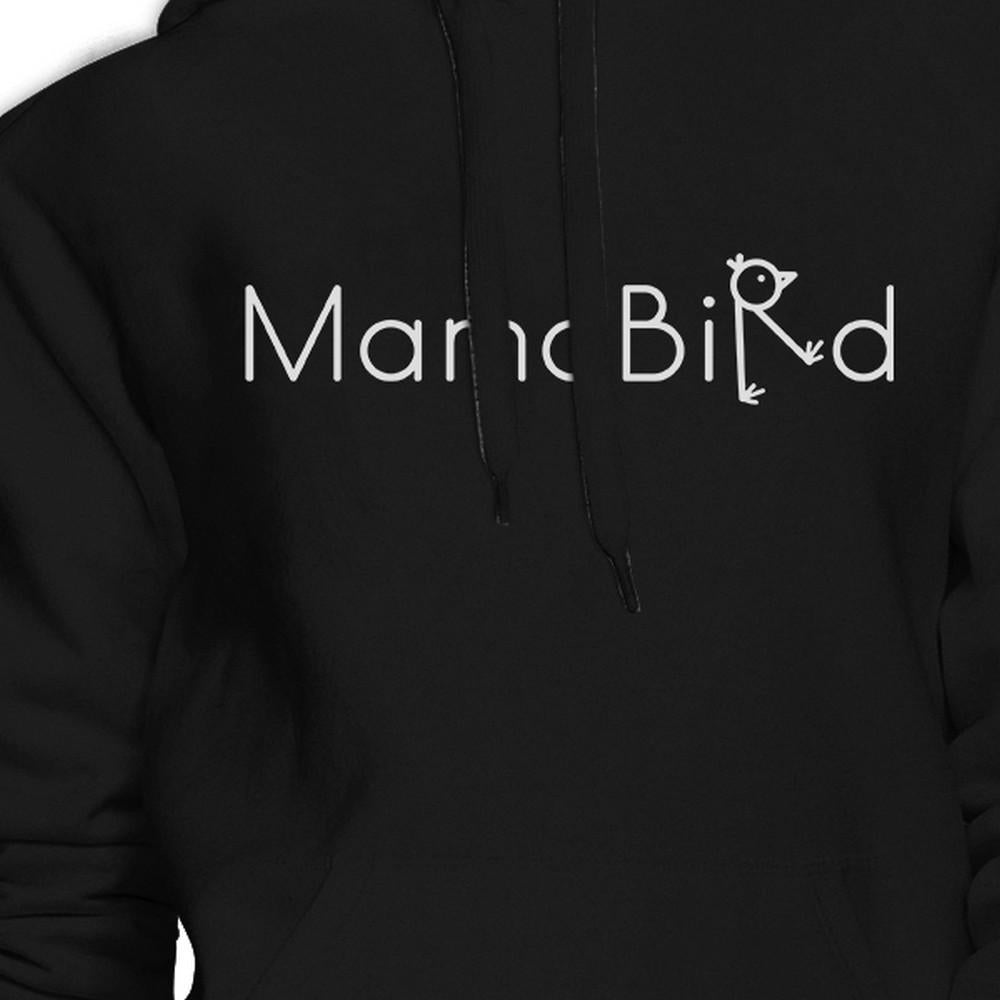 MamaBird Unisex Black Hoodie Lovely Design Cute Gifts For Wife