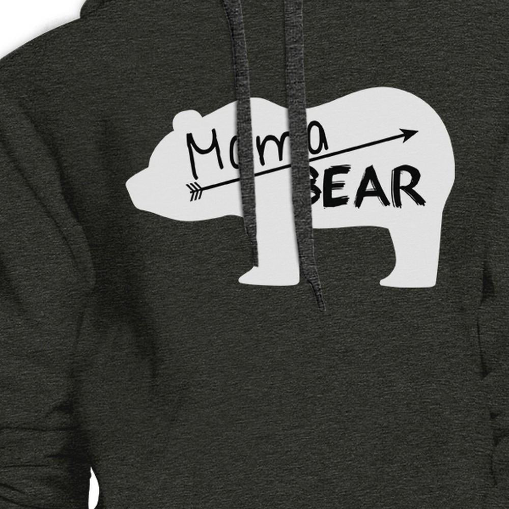 Mama Bear Dark Gray Unisex Cute Hoodie Unique Mothers Day Gift Idea