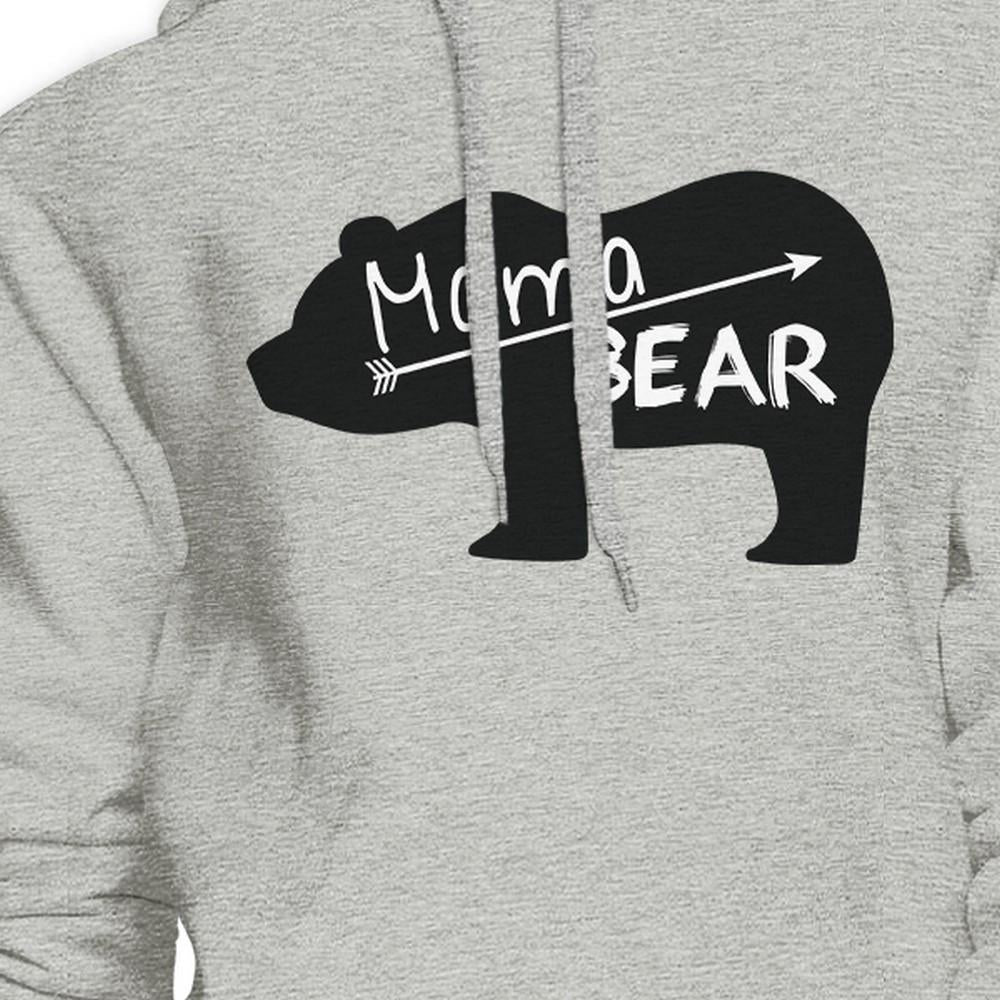 Mama Bear Unisex Gray Cute Hoodie Unique Gift Ideas For New Moms