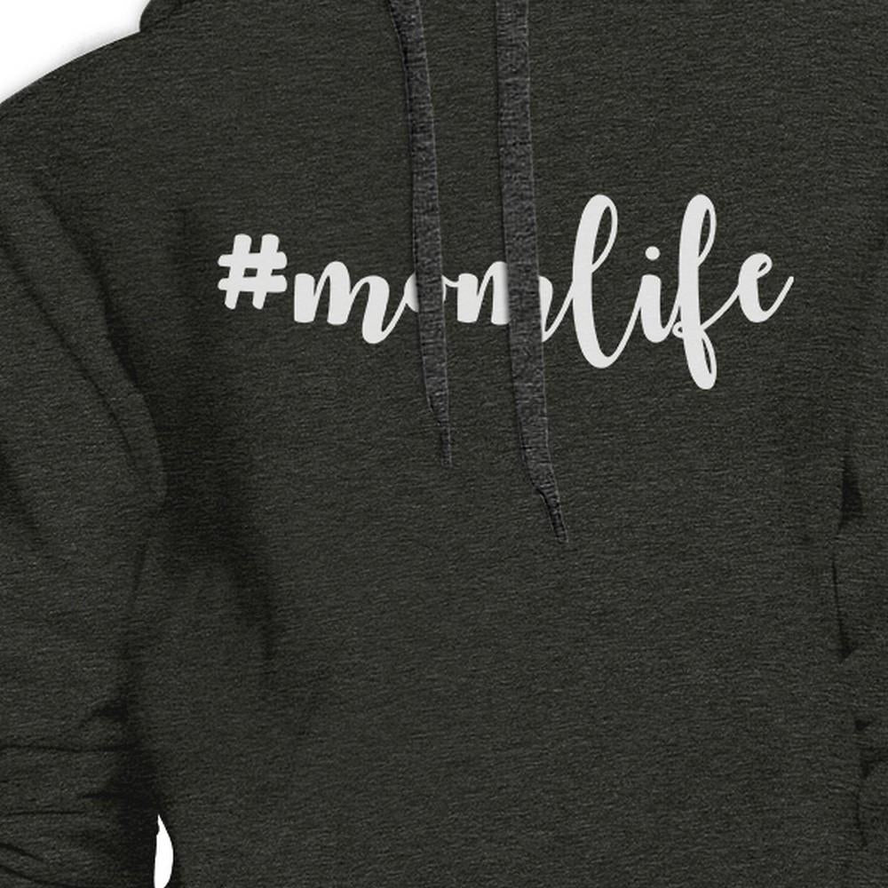 Momlife Dark Grey Unisex Hoodie Unique Design Perfect Gift For Moms