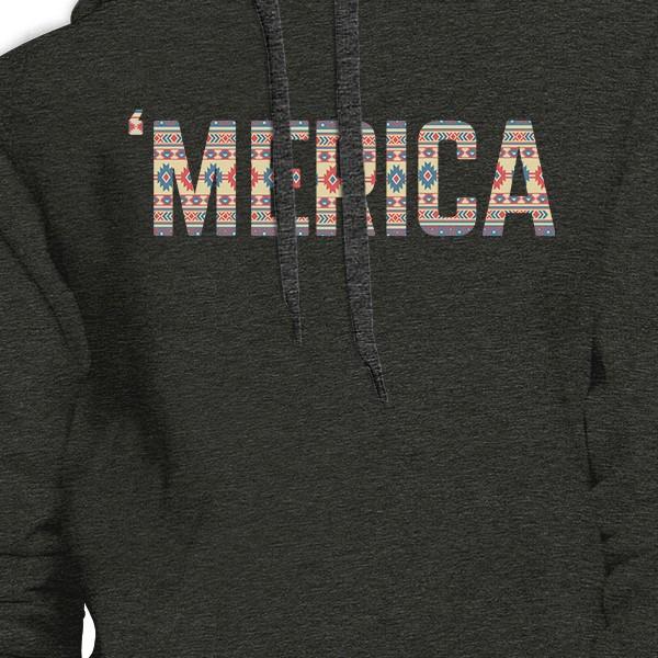 'Merica Cute Tribal Pattern Hoodie Round Neck Trendy Design Top