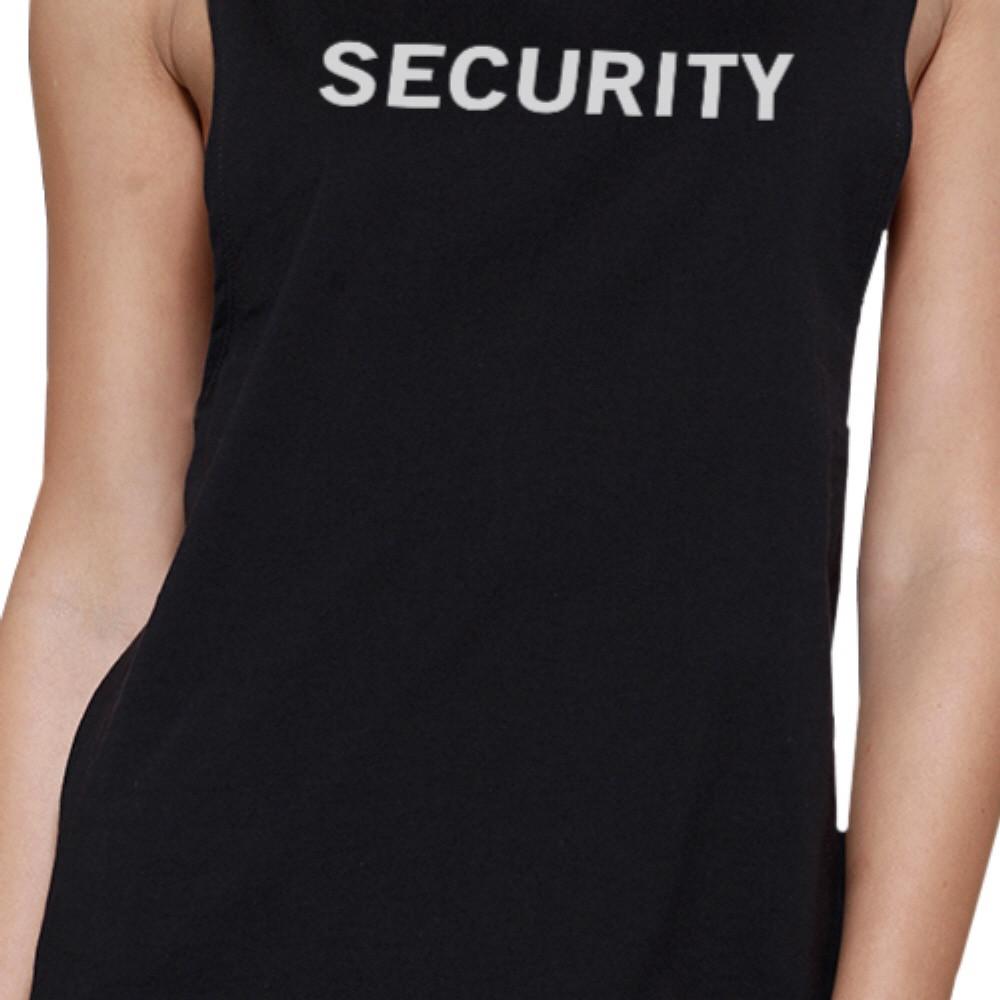 Security Black Muscle Tank Top Back To School Graphic T-shirt