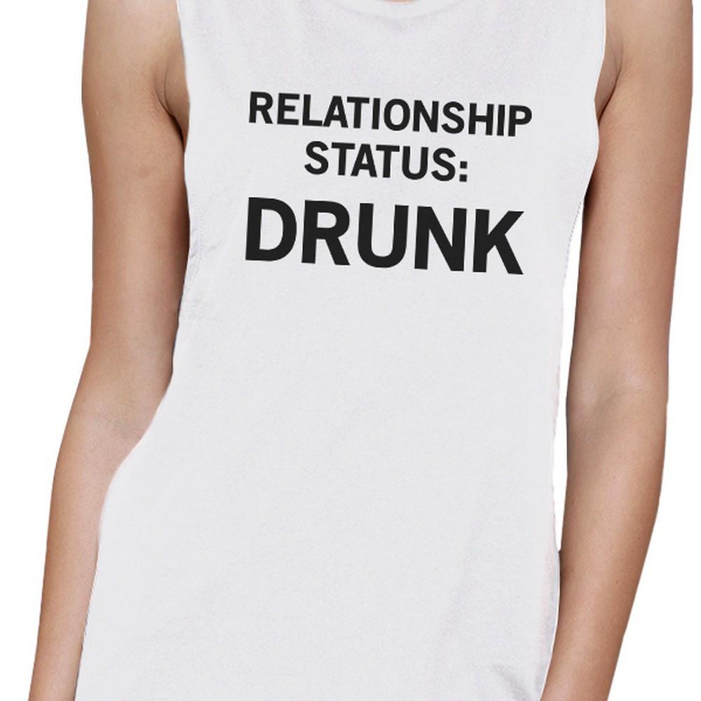 Relationship Status White Muscle Tank For Women Funny Gift Ideas