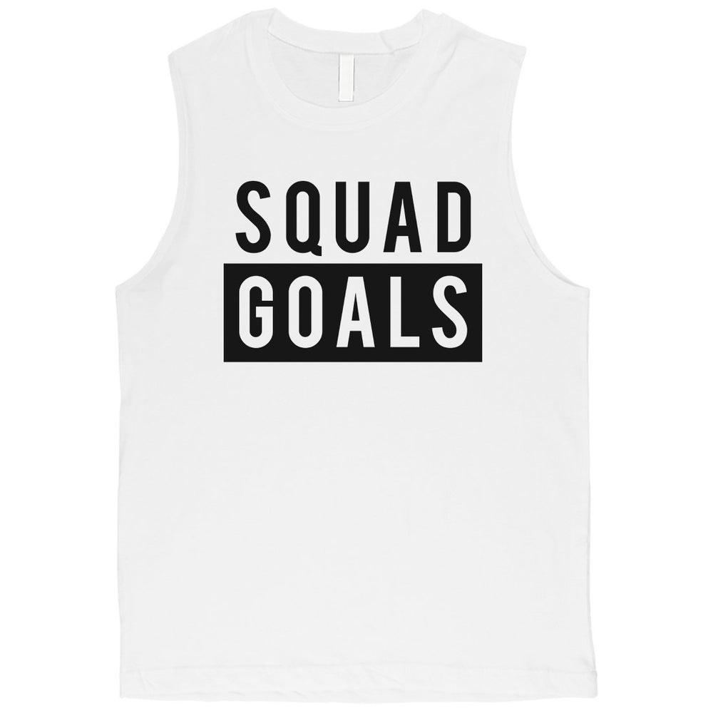 365 Printing Squad Goals Mens Friendship Quote Muscle Shirt For Bachelor Party