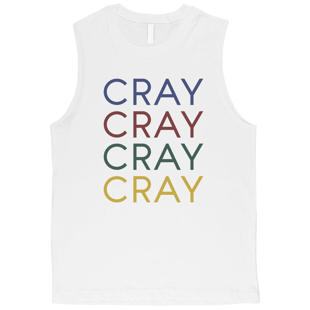 365 Printing Cray Mens Powerful Swag Tank Top Unique Gym Muscle Shirt Funny Gift