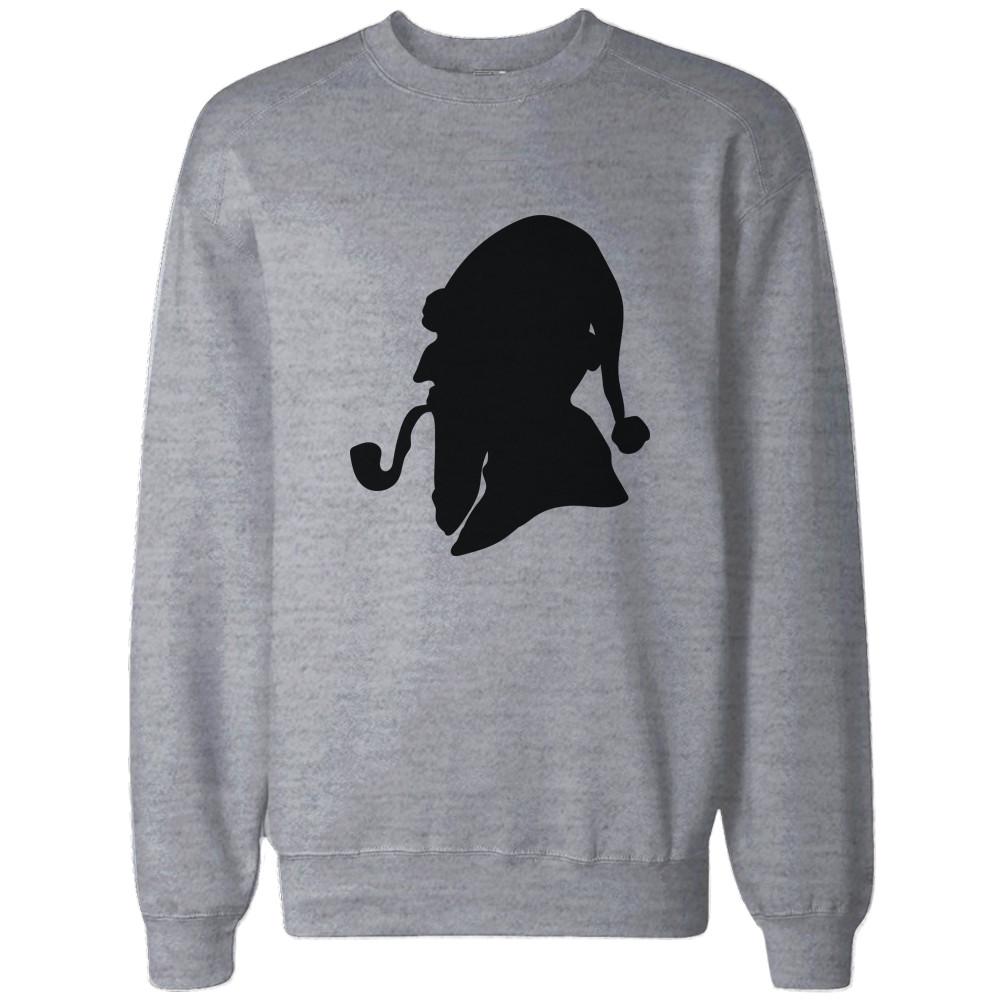 Consulting Detective Santa Silhouette Funny Christmas Sweatshirt