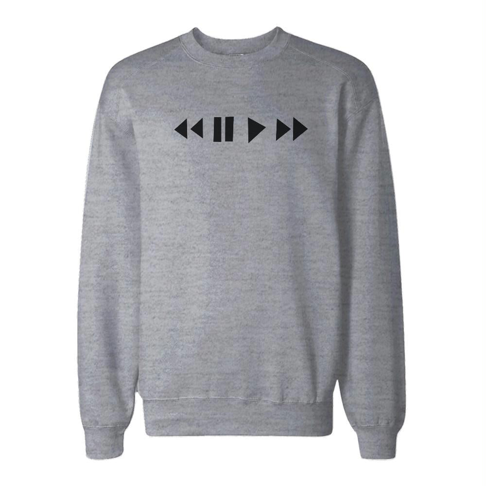 Media Buttons Sweatshirt Back To School Unisex Sweat Shirt