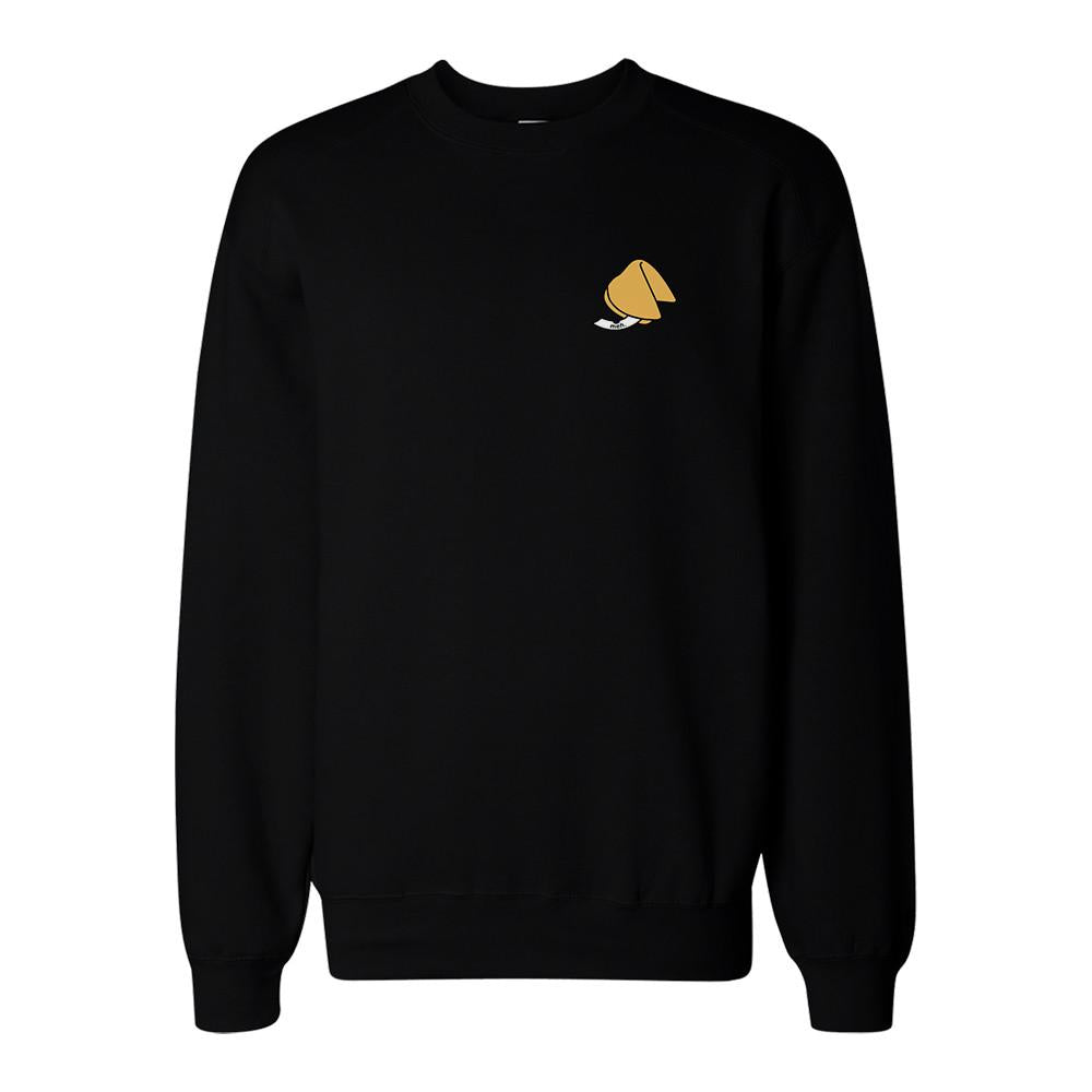 Fortune Cookie Meh. Pocket Print Sweatshirt Unisex Sweat Shirt