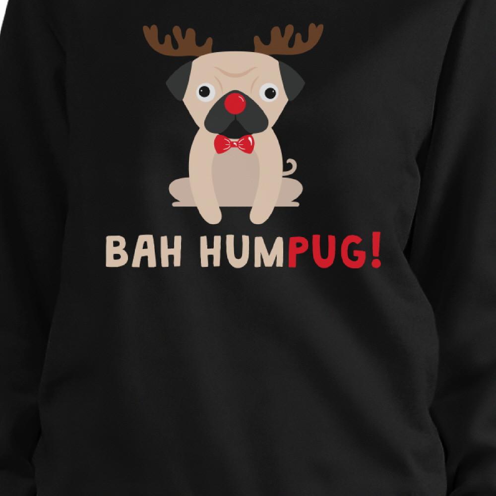 Bah Humpug Sweatshirt Cute Christmas Pullover Fleece For Pug Owner