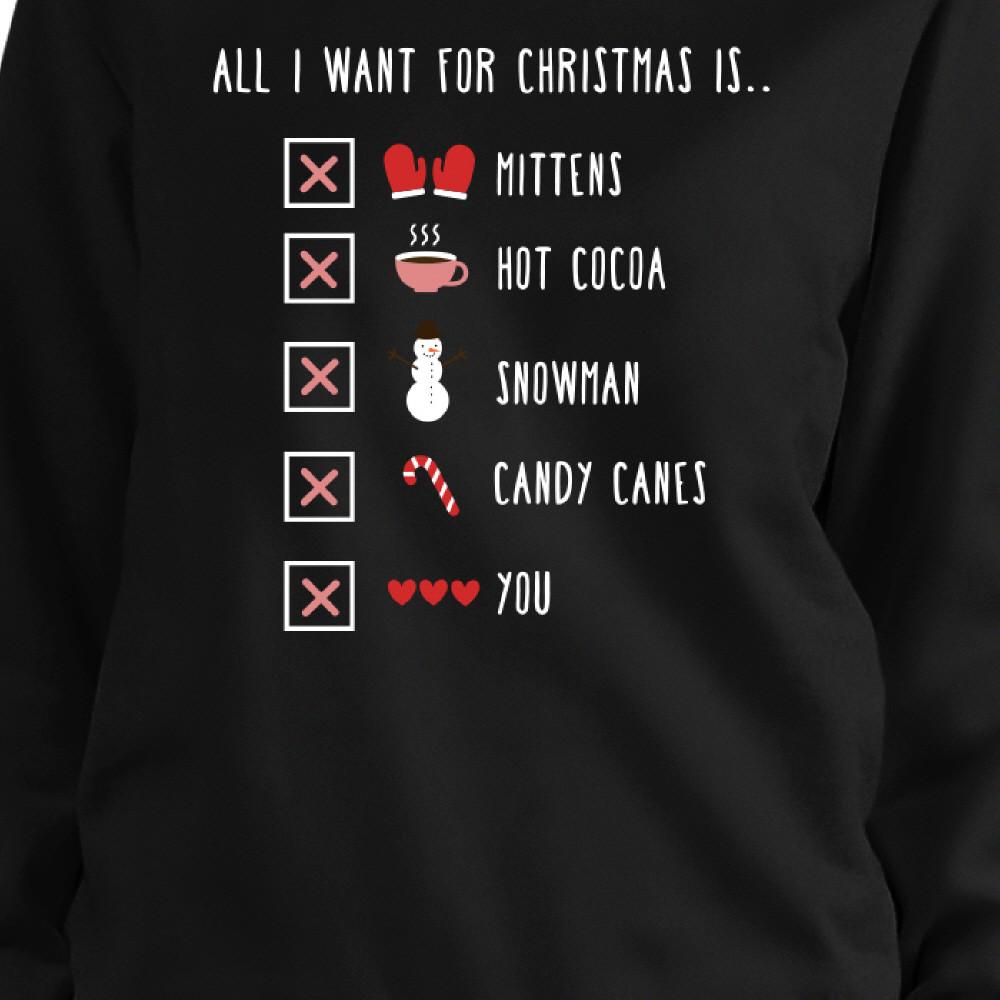 All I Want For Christmas Is Sweatshirt Cute Pullover Fleece Sweater