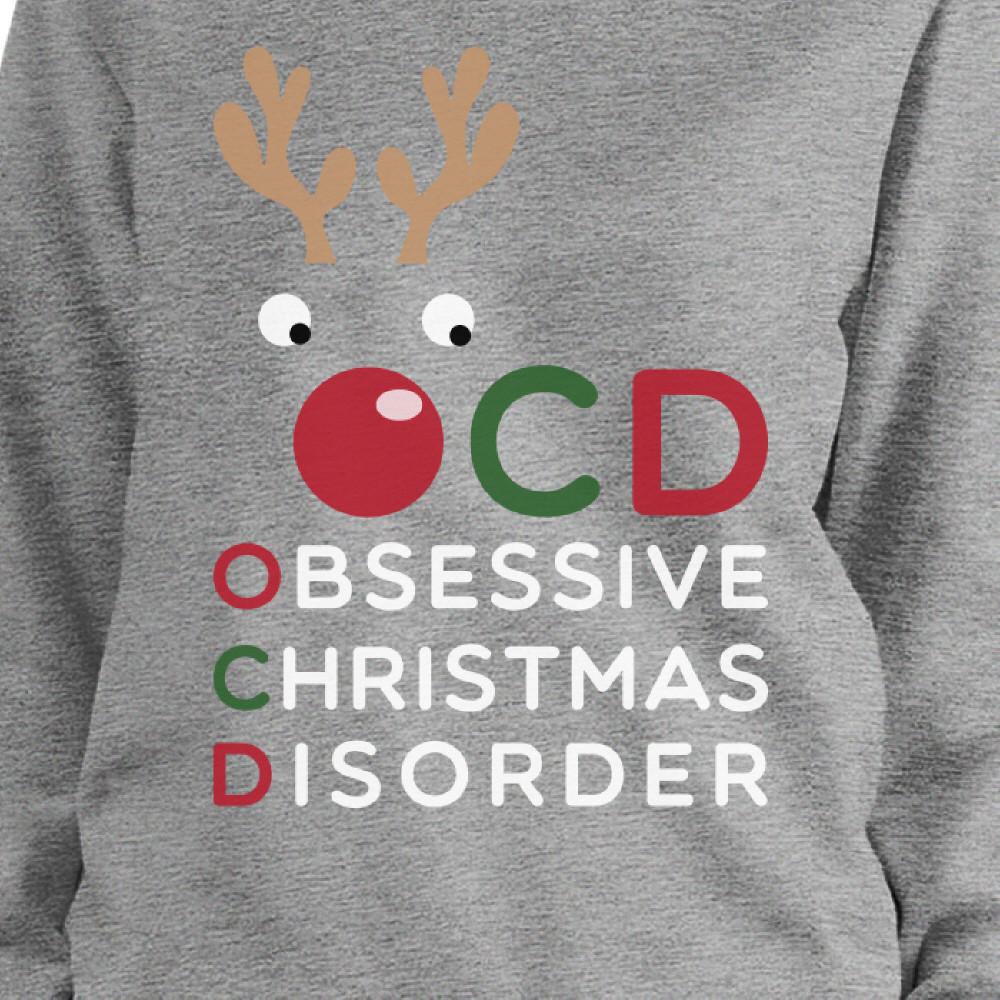 OCD Obsessive Christmas Disorder Sweatshirt Pullover Fleece Sweater