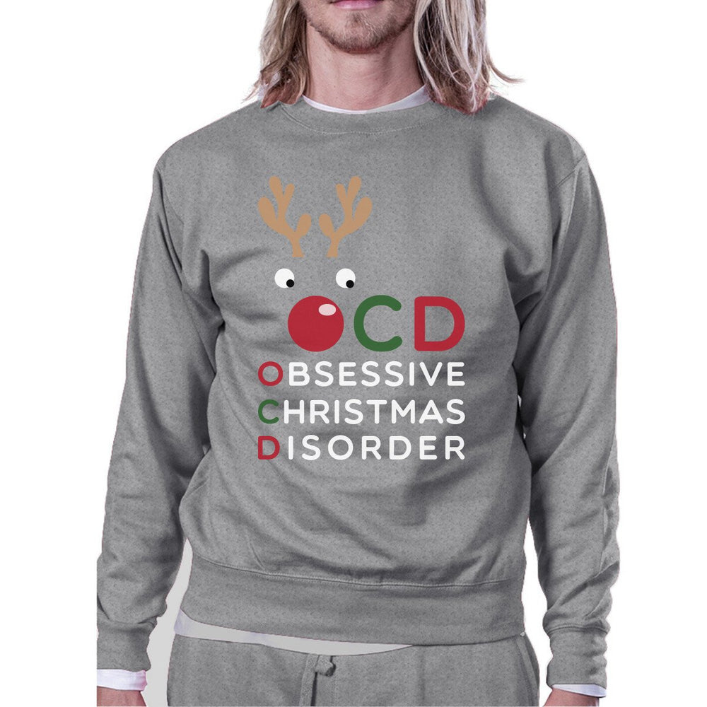 OCD Obsessive Christmas Disorder Sweatshirt Pullover Fleece Sweater