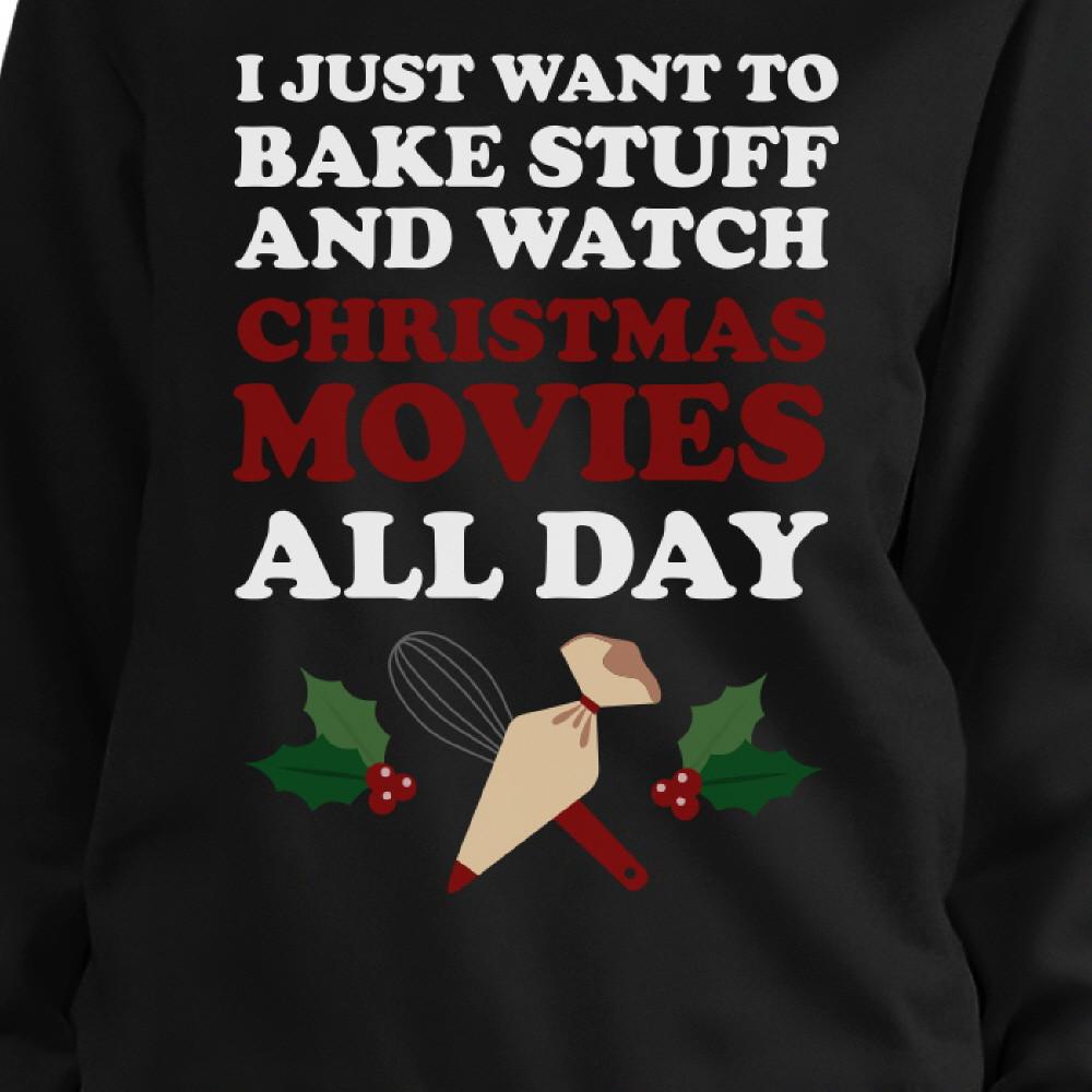 Baking And Christmas Movies Holiday Sweater Cute X-mas Gift Ideas