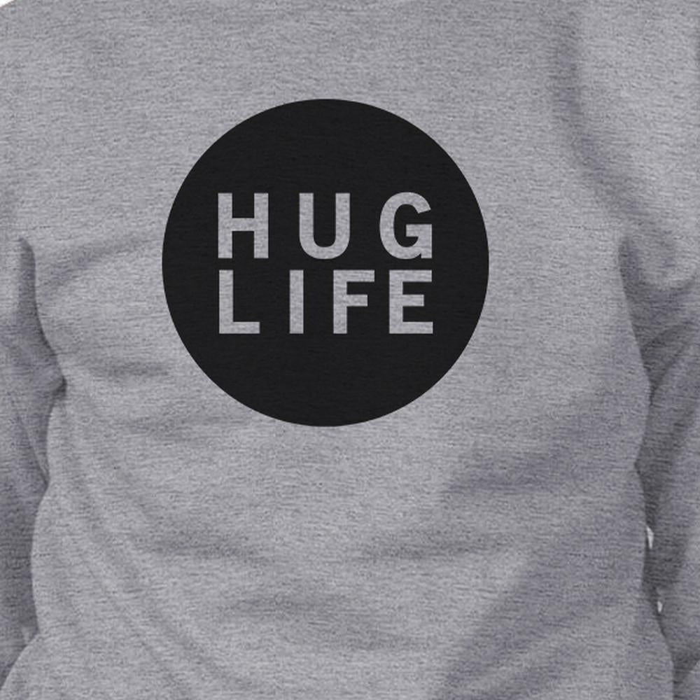 Hug Life Unisex Trendy Graphic Sweatshirt Simple Design Cute Gifts