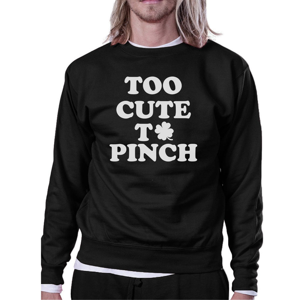 Too Cute To Pinch Grey Unisex Pullover Sweatshirt Cute Design Top