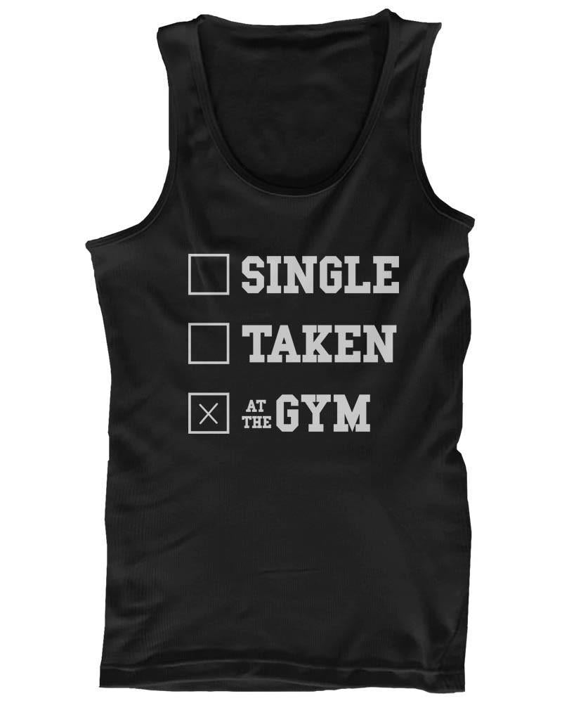 Work Out Tank Top - At the Gym - Funny Workout Lazy Tanktop, Gym Clothes