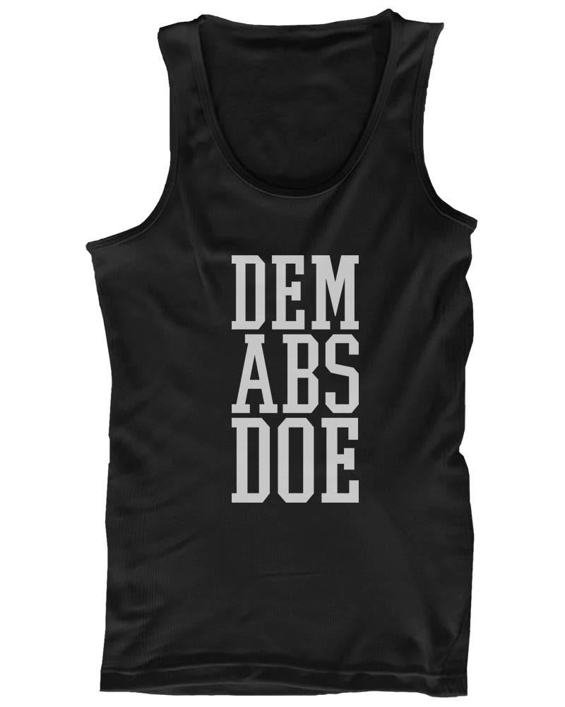 Women's Funny Design Tank Top - Dem Abs Doe - Gym Clothes - Workout Tanks