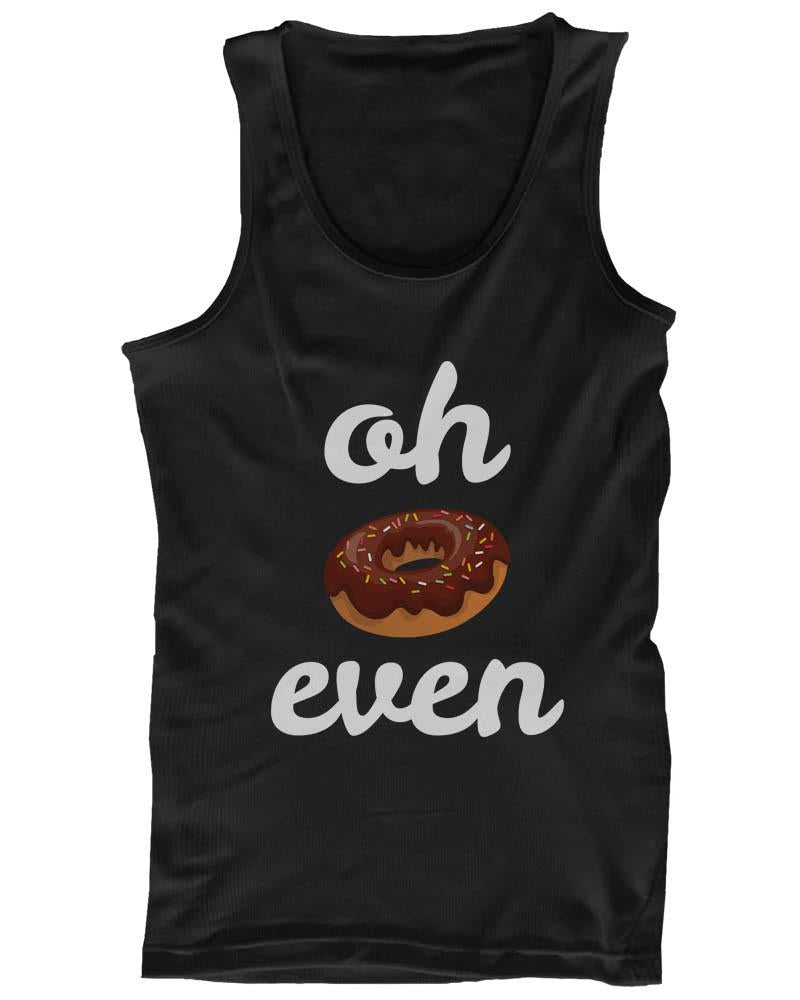 Women's Funny Graphic Design Tank Top - Oh Donut Even Tanktop, Gym Clothes