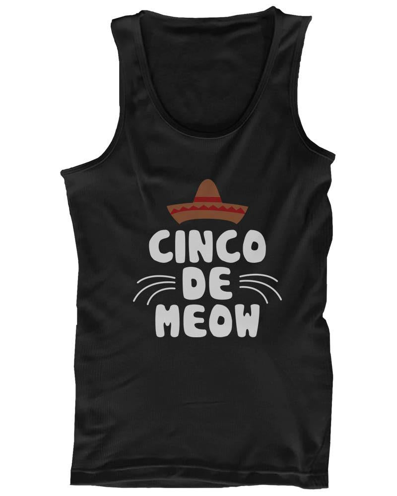 Women's Funny Statement Design Tank Top - Cinco De Meow