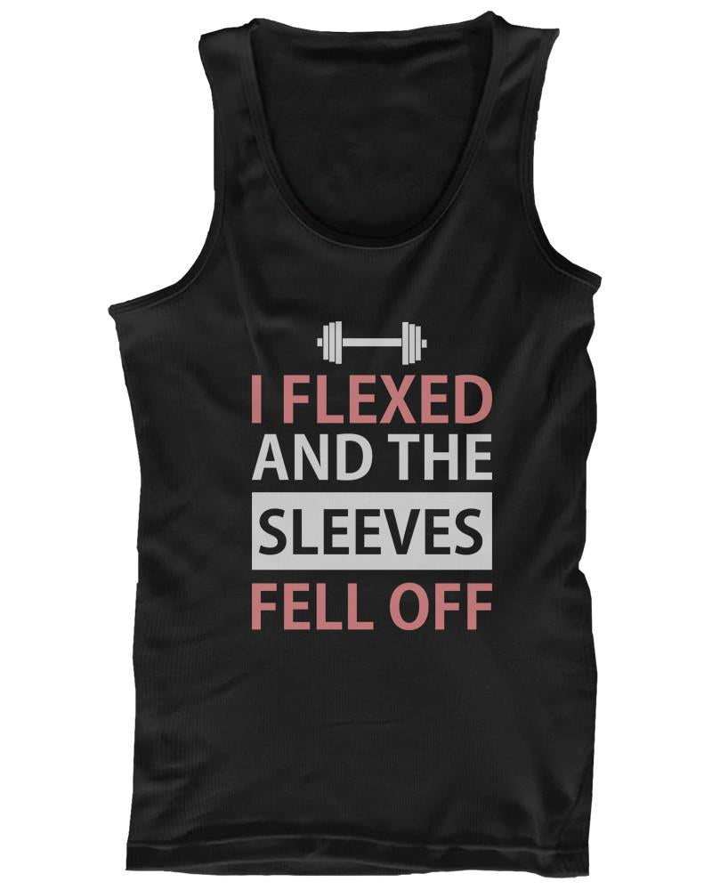 I Flexed and the Sleeves Fell Off Women’s Funny Workout Tank Top Gym Cloth