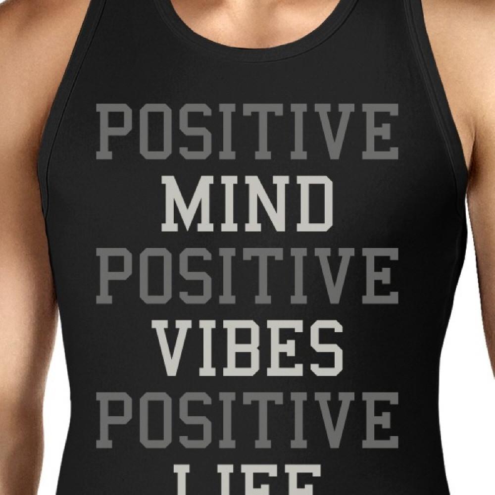 Positive Mind Vibes Life Unisex Tank Top Weight Lifting Shirt