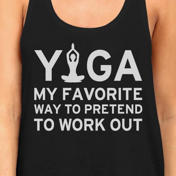 Yoga Pretend To Work Out Tank Top Cute Yoga Work Out Tank Top