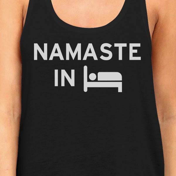 Namaste In Bed Tank Top Yoga Work Out Tank Top Cute Yoga Racerback