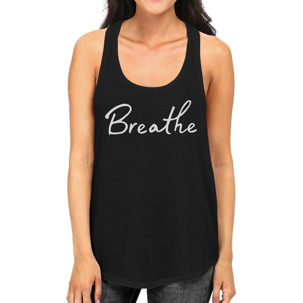 Breath Tank Top Work Out Sleeveless Shirt Cute Yoga Racerback