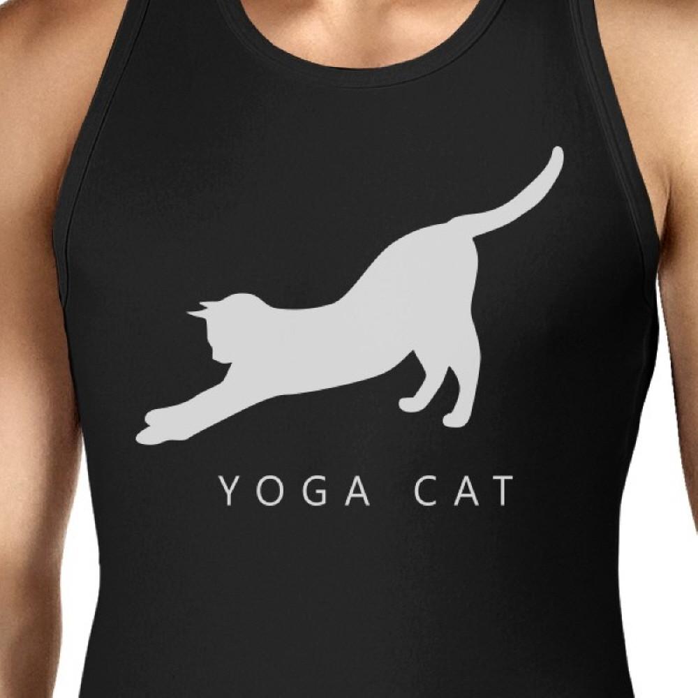 Yoga Cat Unisex Tank Top Yoga Sleeveless Shirt Cute Gifts For Yogi