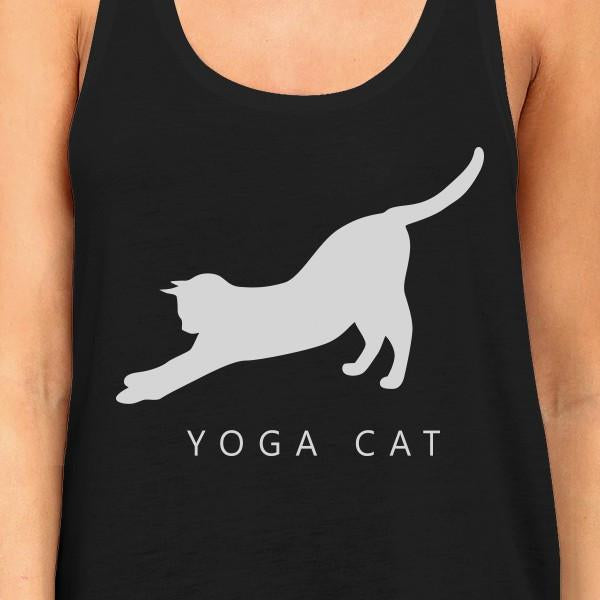 Yoga Cat Tank Top Yoga Work Out Tank Top Cute Gift For Cat Lady