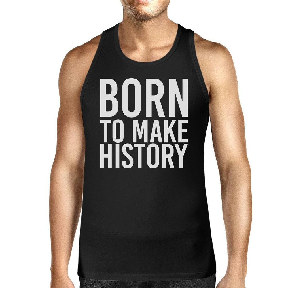 Born To Make history Mens Sleeveless Black Tank Top Yuri on Ice