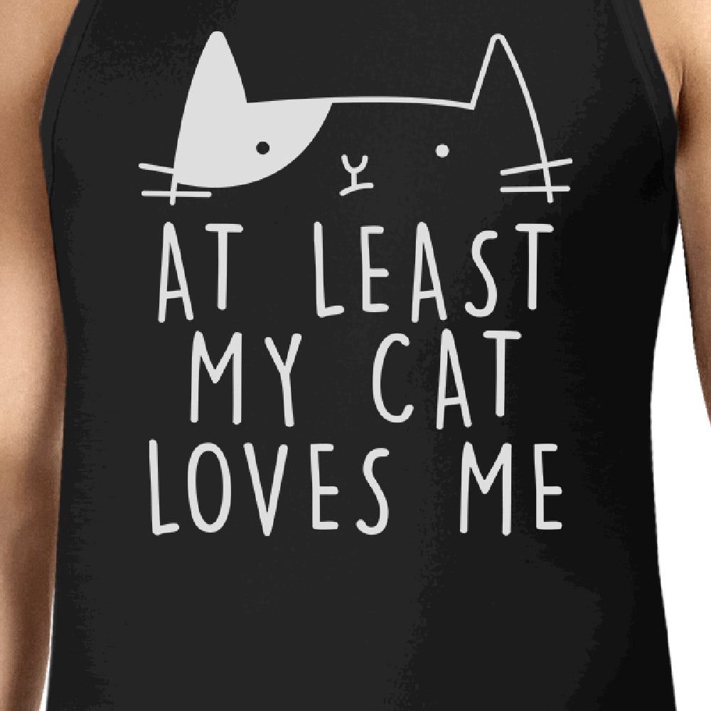 My Cat Loves Me Mens Tank Top Cute Cat Graphic For Cat Lovers