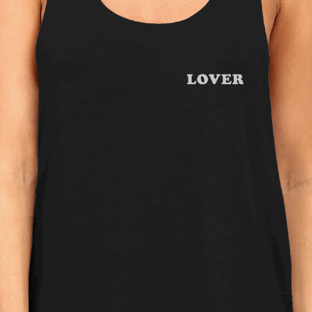 Lover Women's Racerback Tank Top Simple Typography Cute Gift Idea