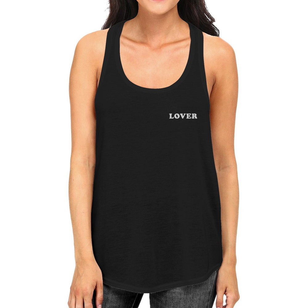 Lover Women's Racerback Tank Top Simple Typography Cute Gift Idea