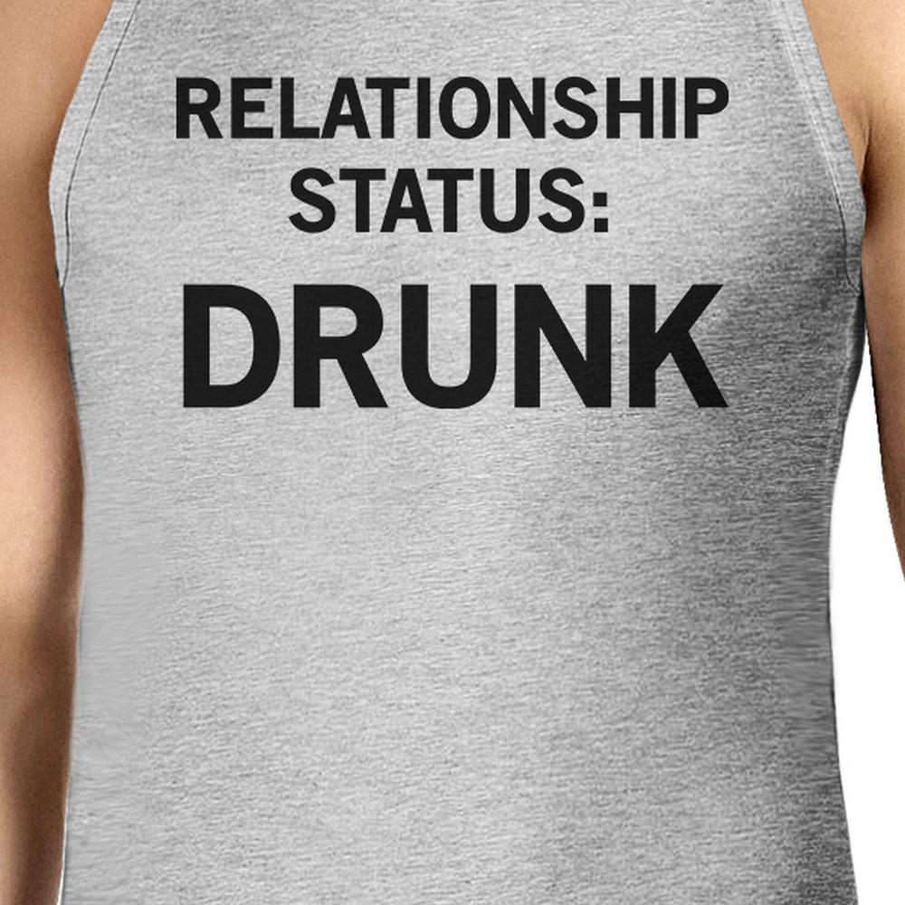 Relationship Status Men's Cotton Tanks Unique Design Graphic Tanks